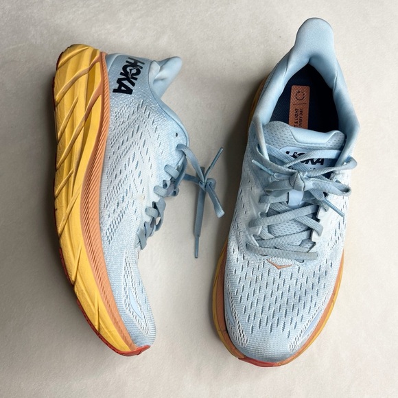 Hoka One One Clifton 8 Summer Song Ice Flow Orange - Picture 2 of 11